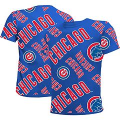 New Era Girls' Chicago Cubs Pinstripe V-Neck T-Shirt - White - 10/12 Each