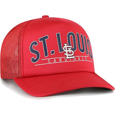 Men's '47 Red St. Louis Cardinals Backhaul Foam Trucker Snapback Hat