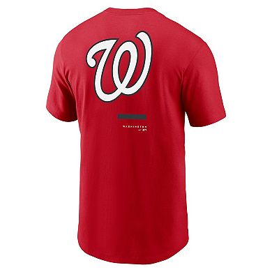 Men's Nike Red Washington Nationals Over the Shoulder T-Shirt