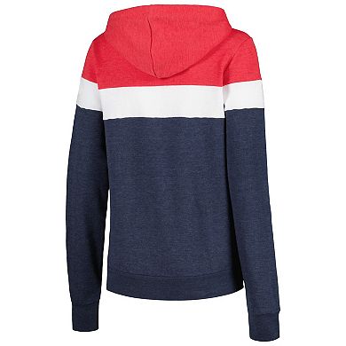 Women's New Era Heather Navy Minnesota Twins Colorblock Full-Zip Hoodie Jacket