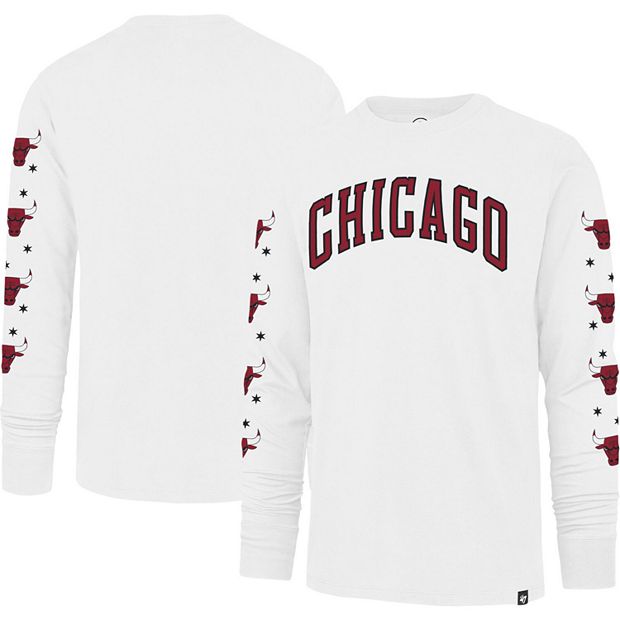 47 White Chicago Bulls City Edition Downtown Franklin Long Sleeve T-Shirt