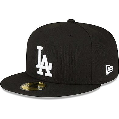 Men's New Era Black Los Angeles Dodgers Sidepatch 59FIFTY Fitted Hat