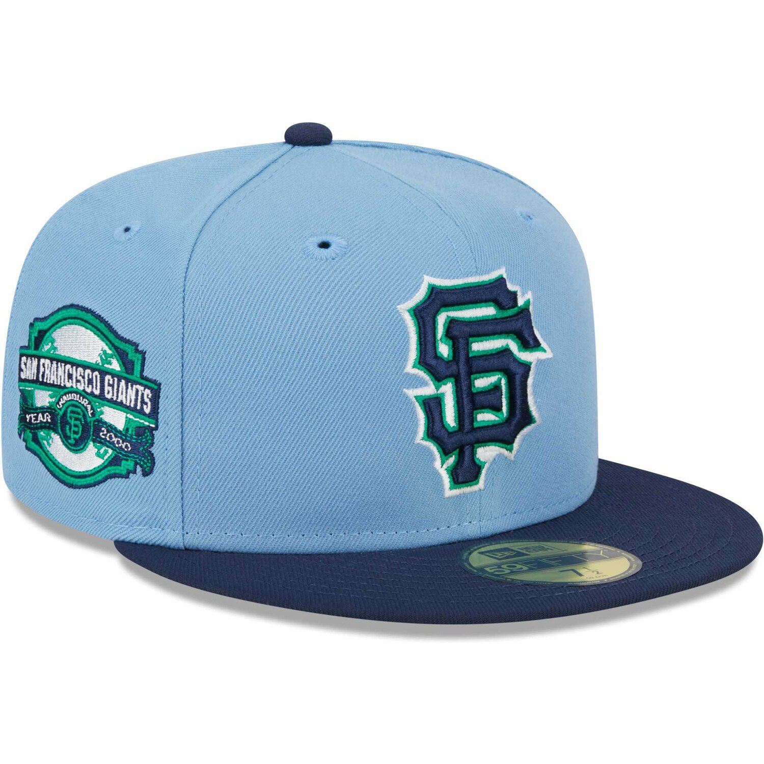 Men's Mitchell & Ness White/Blue Tampa Bay Rays Hometown Snapback Hat