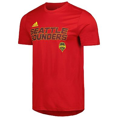 Men's adidas Red Seattle Sounders FC Team Jersey Hook AEROREADY T-Shirt