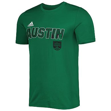 Men's adidas Green Austin FC Team Jersey Hook AEROREADY T-Shirt