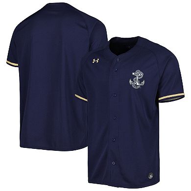 Men's Under Armour Navy Navy Midshipmen Replica Baseball Jersey