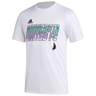Men's adidas White Minnesota United FC Team Jersey Hook AEROREADY T-Shirt