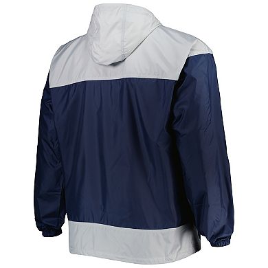 Men's Columbia Navy New York Yankees Flash Forward Challenger Omni-Shade Full-Zip Windbreaker