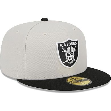 Men's New Era Khaki/Black Las Vegas Raiders Super Bowl Champions Patch ...