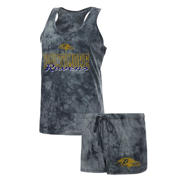 Women's Concepts Sport Charcoal Baltimore Ravens Billboard Tank Top &  Shorts Set