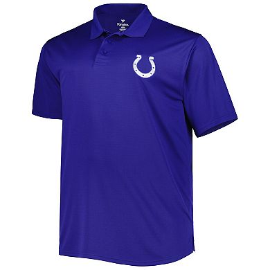 Men's Royal Indianapolis Colts Big & Tall Birdseye Polo