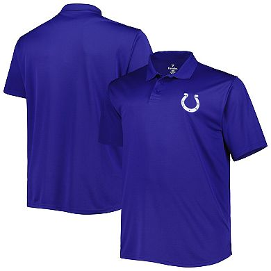 Men's Royal Indianapolis Colts Big & Tall Birdseye Polo