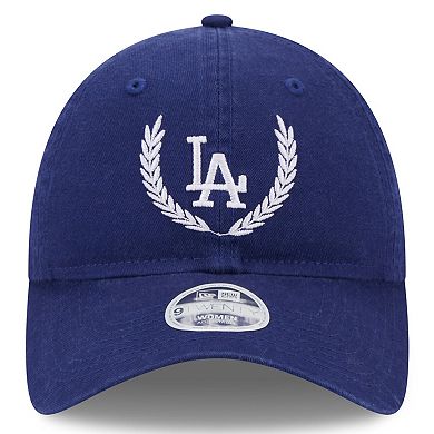Women's New Era Royal Los Angeles Dodgers Leaves 9TWENTY Adjustable Hat