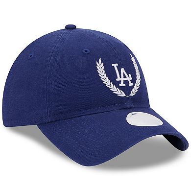 Women's New Era Royal Los Angeles Dodgers Leaves 9TWENTY Adjustable Hat