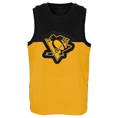 Youth Gold/Black Pittsburgh Penguins Revitalize Tank Top