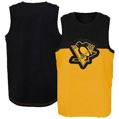 Youth Gold/Black Pittsburgh Penguins Revitalize Tank Top