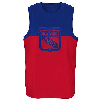 Youth Blue/Red New York Rangers Revitalize Tank Top