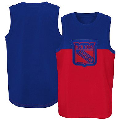 Youth Blue/Red New York Rangers Revitalize Tank Top