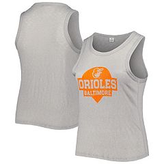Baltimore Orioles New Era Women's Mesh Back Baby Jersey Tank Top - Orange