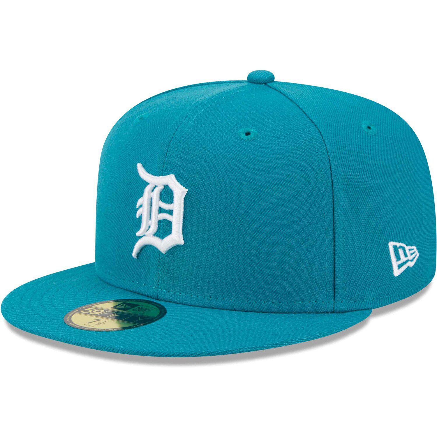 Men's Detroit Tigers New Era Natural Retro Beachin' Patch A-Frame Trucker  9FIFTY Snapback Hat