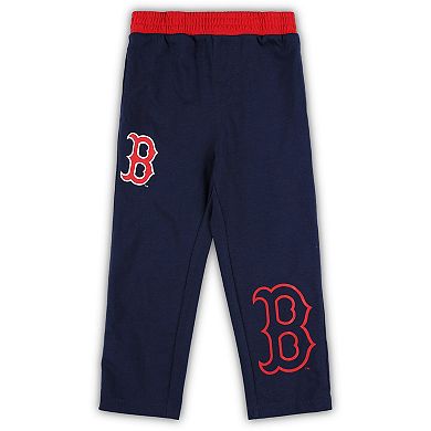 Toddler Navy/Red Boston Red Sox Batters Box T-Shirt & Pants Set