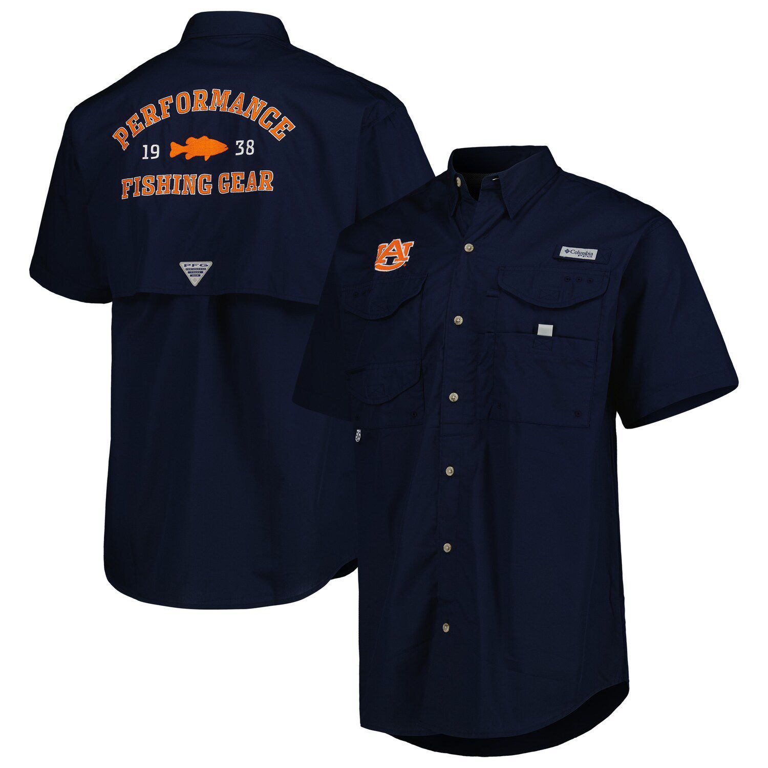 Columbia Men's PFG Tennessee Orange Volunteers Slack Tide Camp Button-Up  Shirt