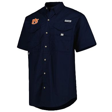 Men's Columbia Navy Auburn Tigers Bonehead Button-Up Shirt