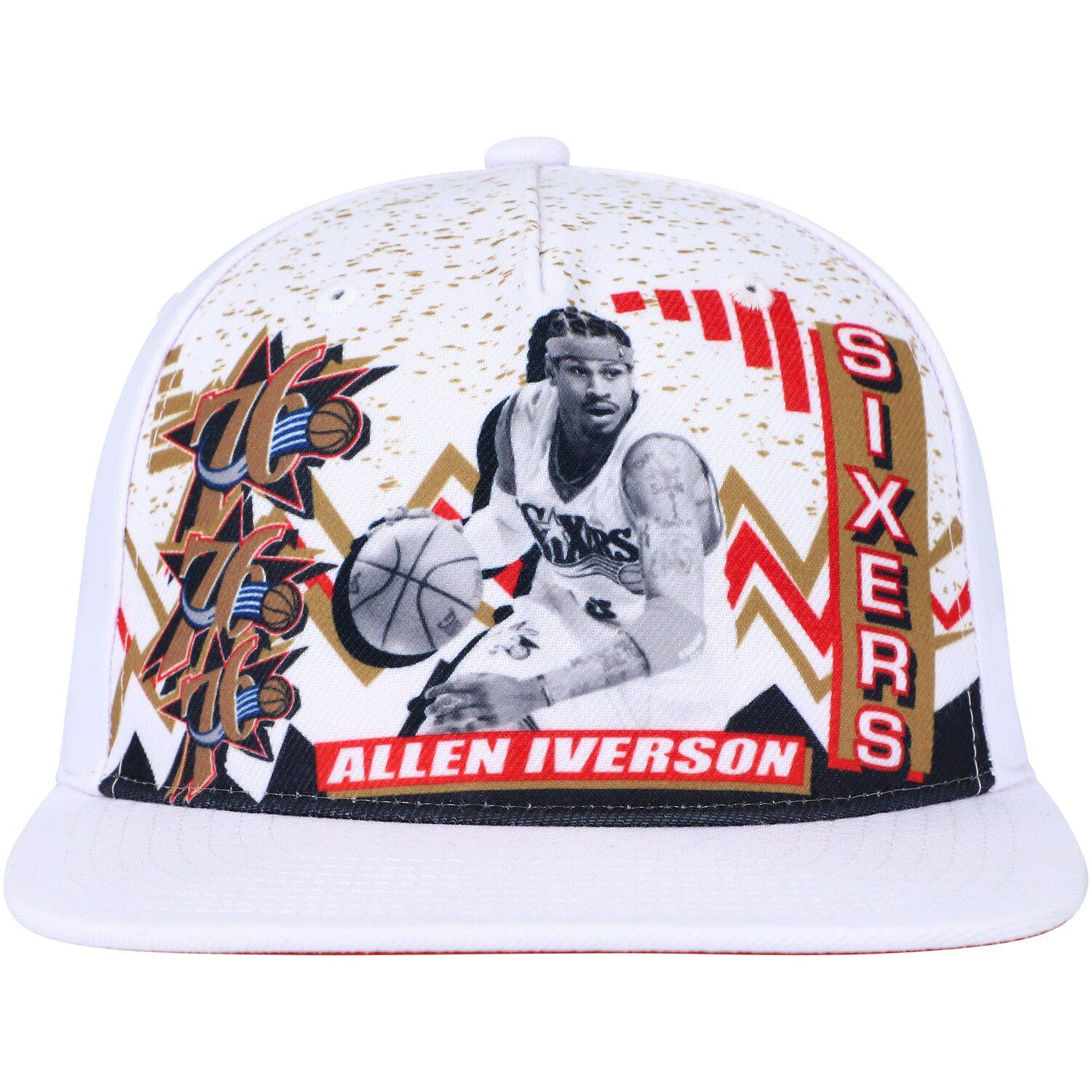 Men's Mitchell & Ness Allen Iverson White Philadelphia 76ers Hardwood ...