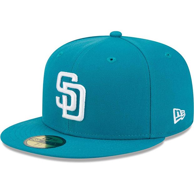 Men's San Diego Padres New Era Turquoise Icon Color Pack 59FIFTY Fitted Hat