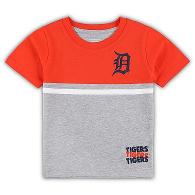 Toddler Navy/Orange Detroit Tigers Batters Box T-Shirt & Pants Set
