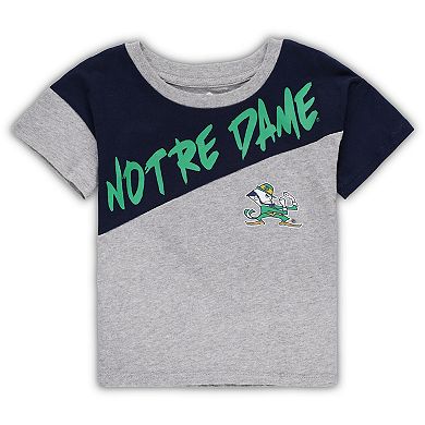 Toddler Heather Gray Notre Dame Fighting Irish Super Star T-Shirt & Shorts Set