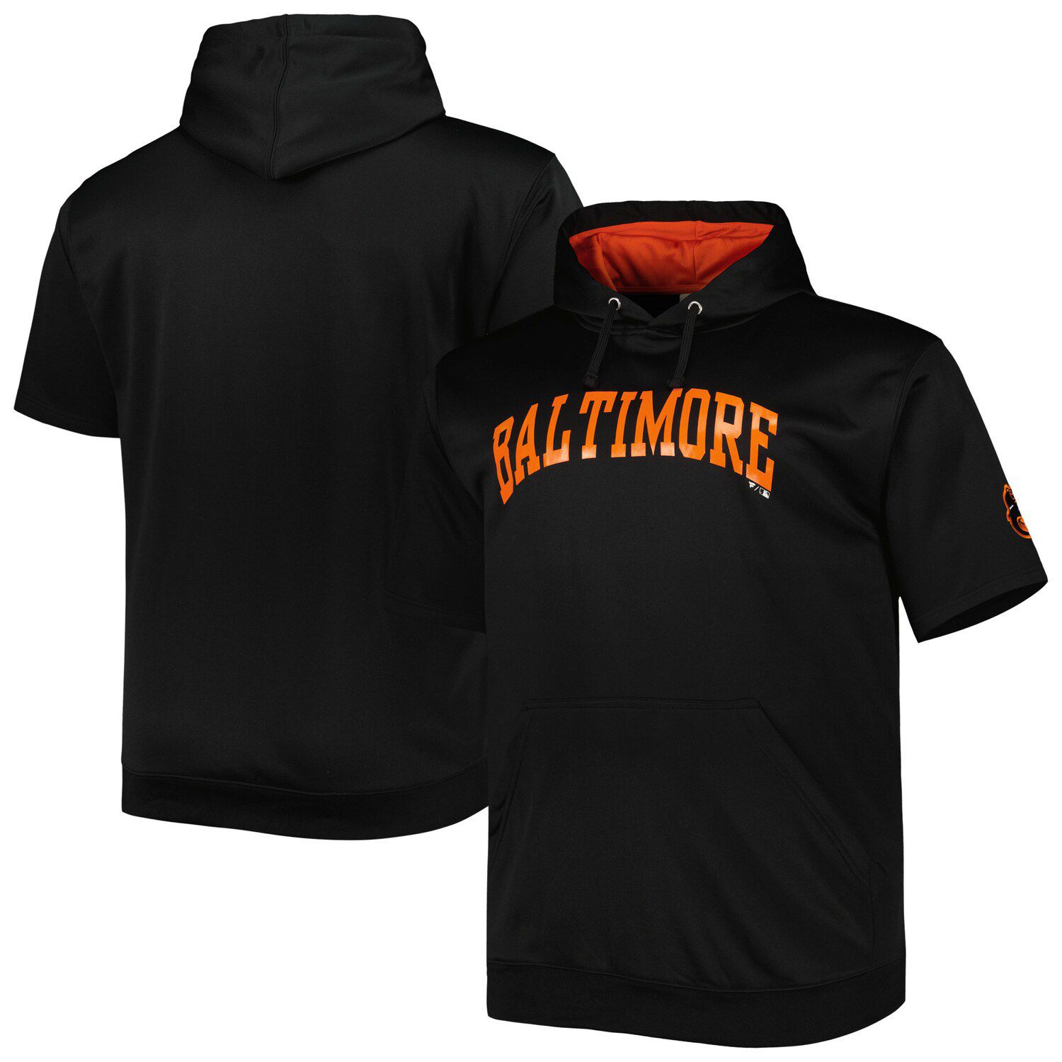 New Baltimore Orioles Womens Plus Sizes 1X-4X Black Majestic Shirt
