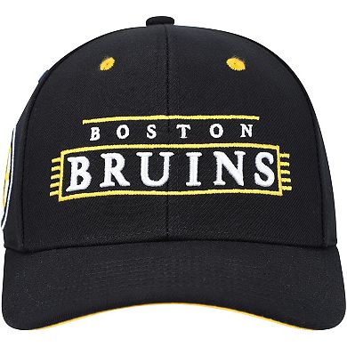 Men's Mitchell & Ness Black Boston Bruins LOFI Pro Snapback Hat