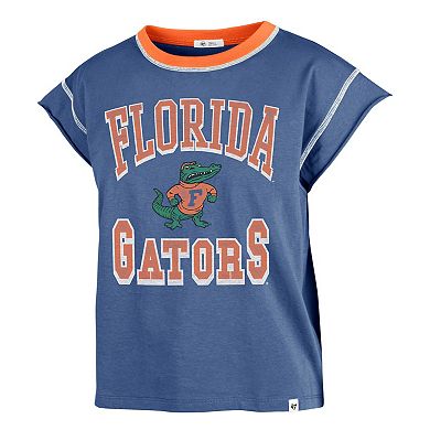 Women's '47 Royal Florida Gators Sound Up Maya Cutoff T-Shirt