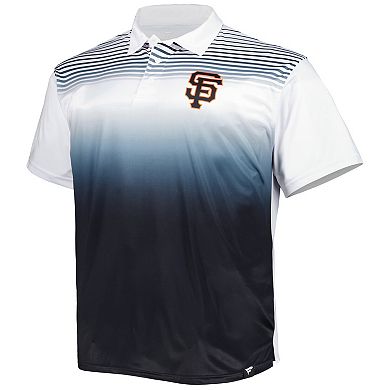 Men's White/Black San Francisco Giants Big & Tall Sublimated Polo