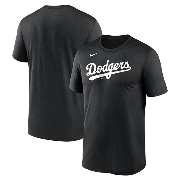 Los Angeles Dodgers Team Logo Mens Short Sleeve Wordmark Flannel Shirt New