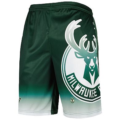 Men's Fanatics Branded Hunter Green Milwaukee Bucks Graphic Shorts