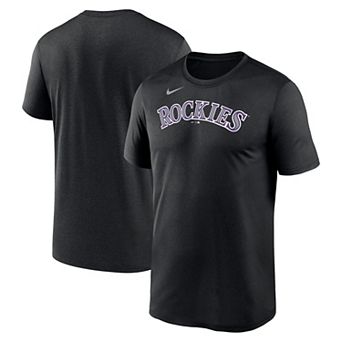 Men's Nike Black Colorado Rockies New Legend Wordmark T-Shirt
