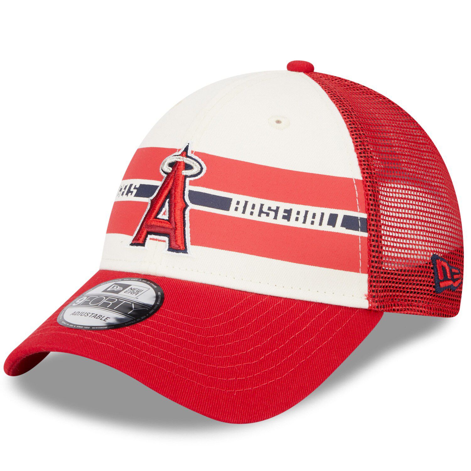Pro Standard Men's Red Los Angeles Angels 2002 World Series Old English  Snapback Hat