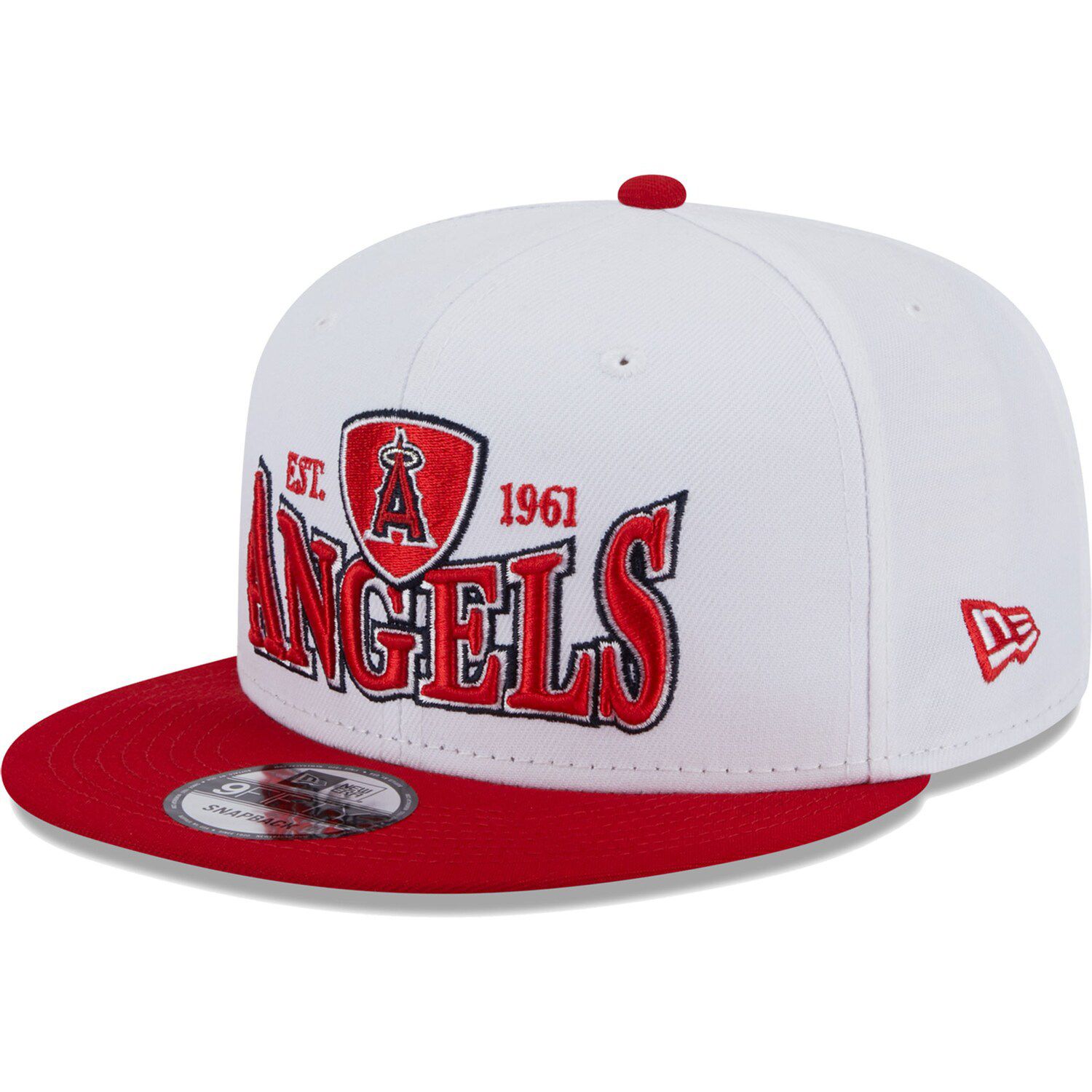 Pro Standard Red Los Angeles Angels 2002 World Series Old English Snapback Hat