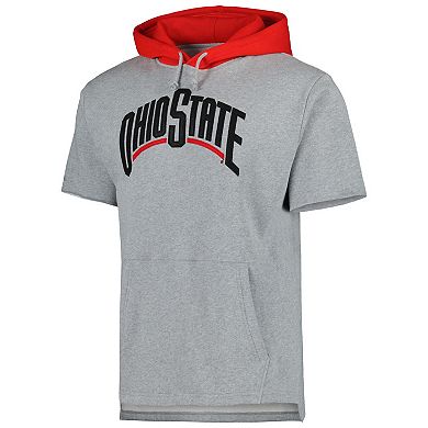 Men's Mitchell & Ness Heather Gray Ohio State Buckeyes PostgameÂ Short ...