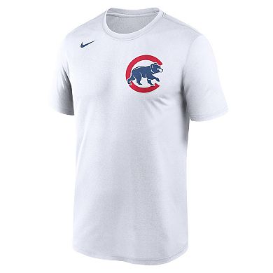 Men's Nike White Chicago Cubs New Legend Wordmark T-Shirt