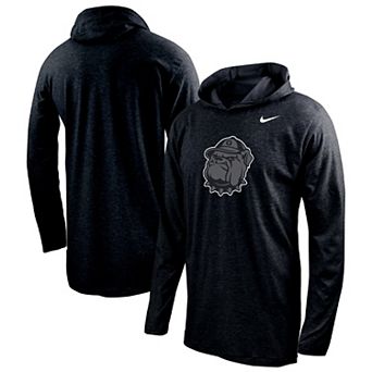 Men's Nike Black Georgetown Hoyas Color Pop Performance Hoodie Long Sleeve T-Shirt