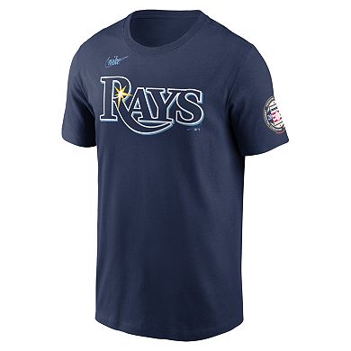 Men's Nike Fred McGriff Navy Tampa Bay Rays Name & Number Hall of Fame T-Shirt