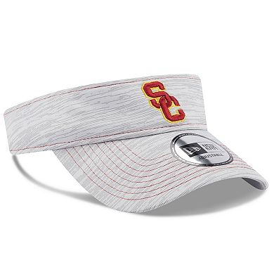Men's New Era Gray USC Trojans Logo Adjustable Visor