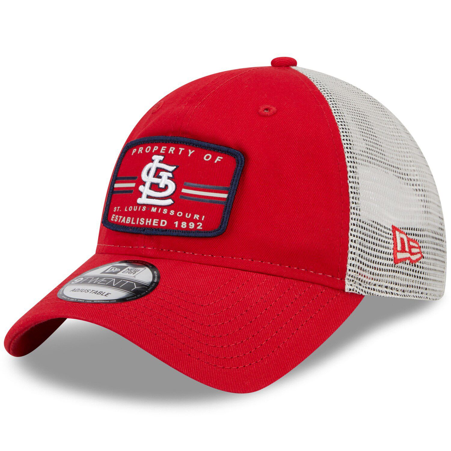 Men's New Era White St. Louis Cardinals Cooperstown Collection Foam Front  Trucker 9FIFTY Snapback Hat