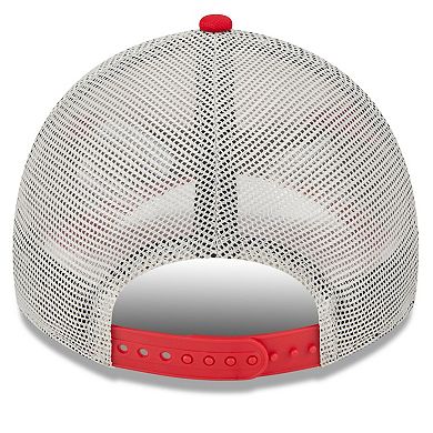 Men's New Era Red Washington Nationals Property Trucker 9TWENTY Snapback Hat