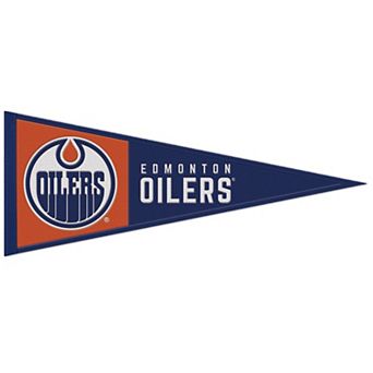 "WinCraft Edmonton Oilers 13"" x 32"" Wool Primary Logo Pennant"