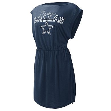 Women's G-III Sports by Carl Banks Navy Dallas Cowboys G.O.A.T. Swimsuit Cover-Up