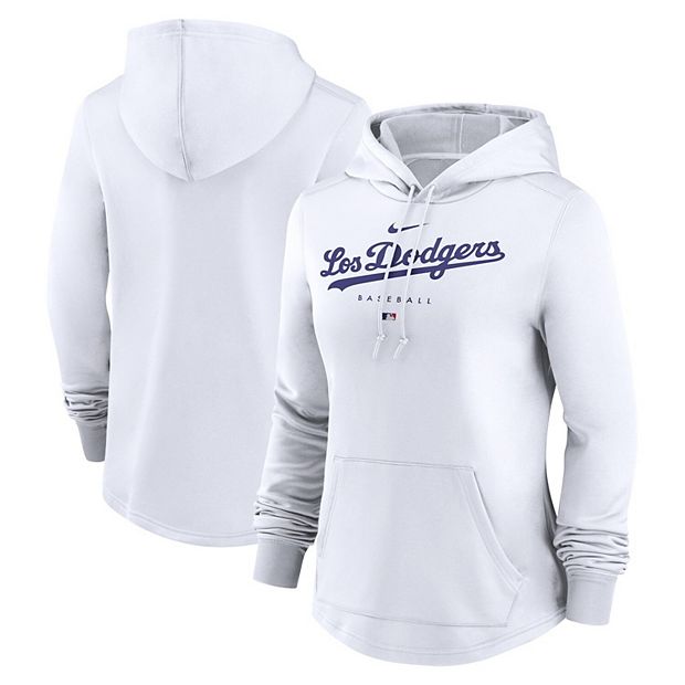 Women's Nike White Los Angeles Dodgers City Connect Pregame Performance  Pullover Hoodie